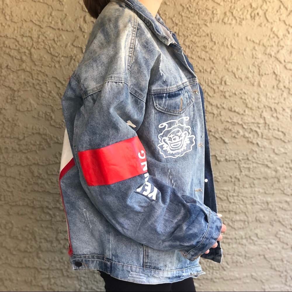 Oversized denim jacket - Picture 4 of 5